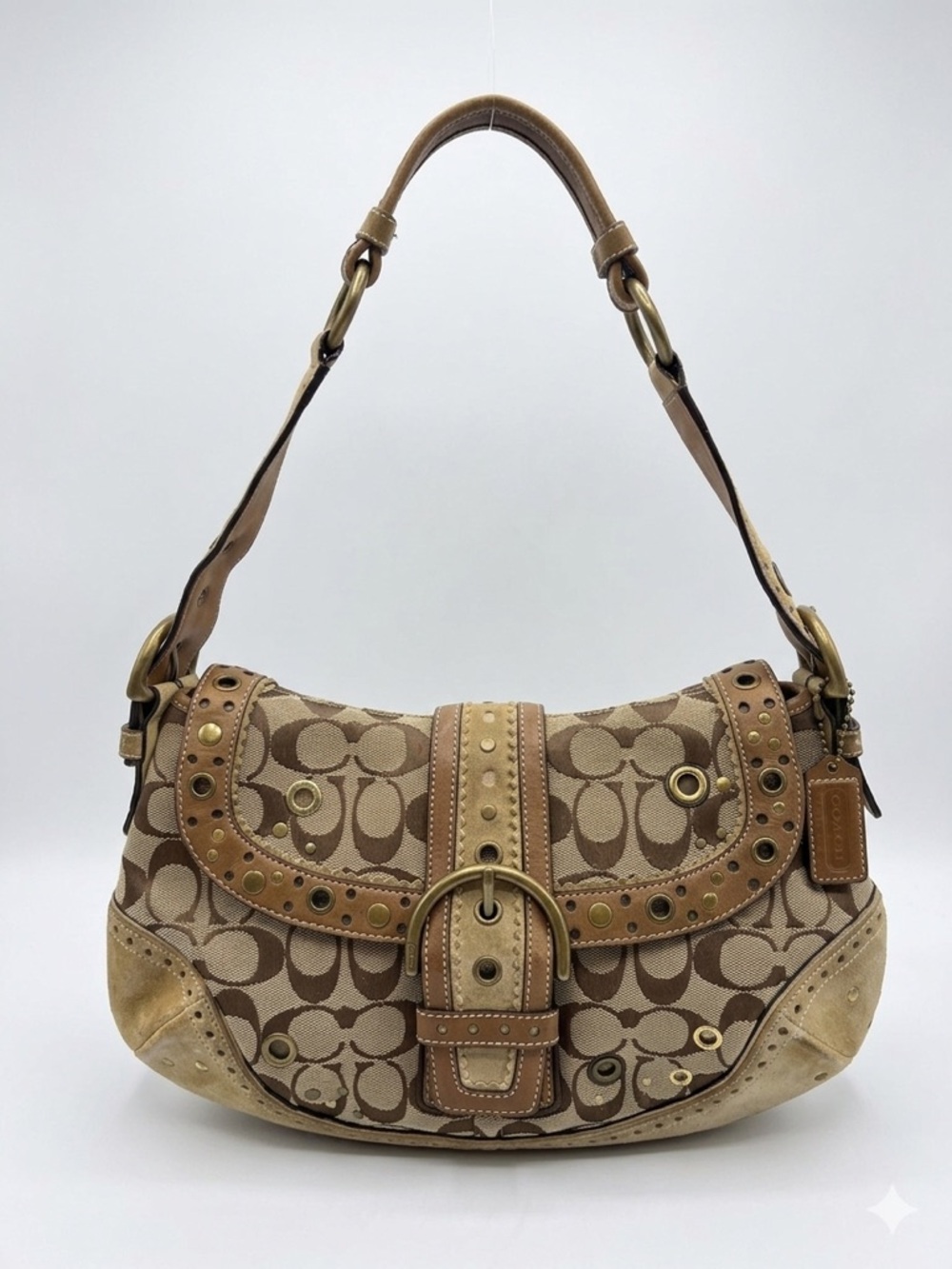 Coach Beige/Tan Vintage 2004 Y2K SoHo